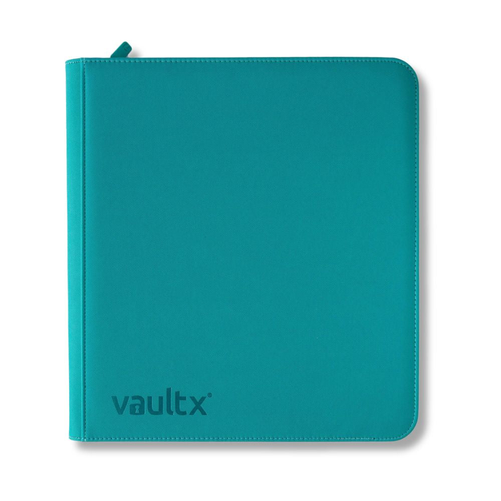 Vault X: 12-Pocket Exo-Tec® Zip Binder Ocean Blue