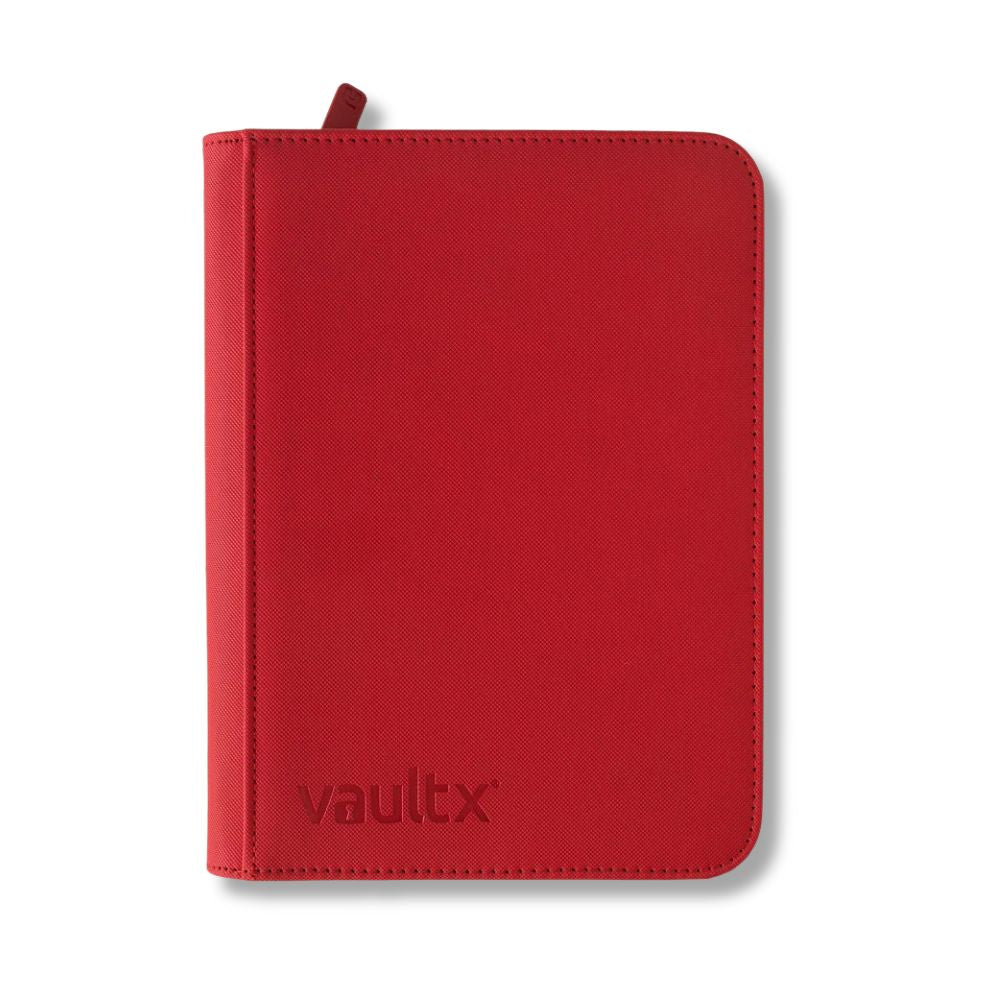 Vault X: 4-Pocket Exo-Tec® Zip Binder Fire Red