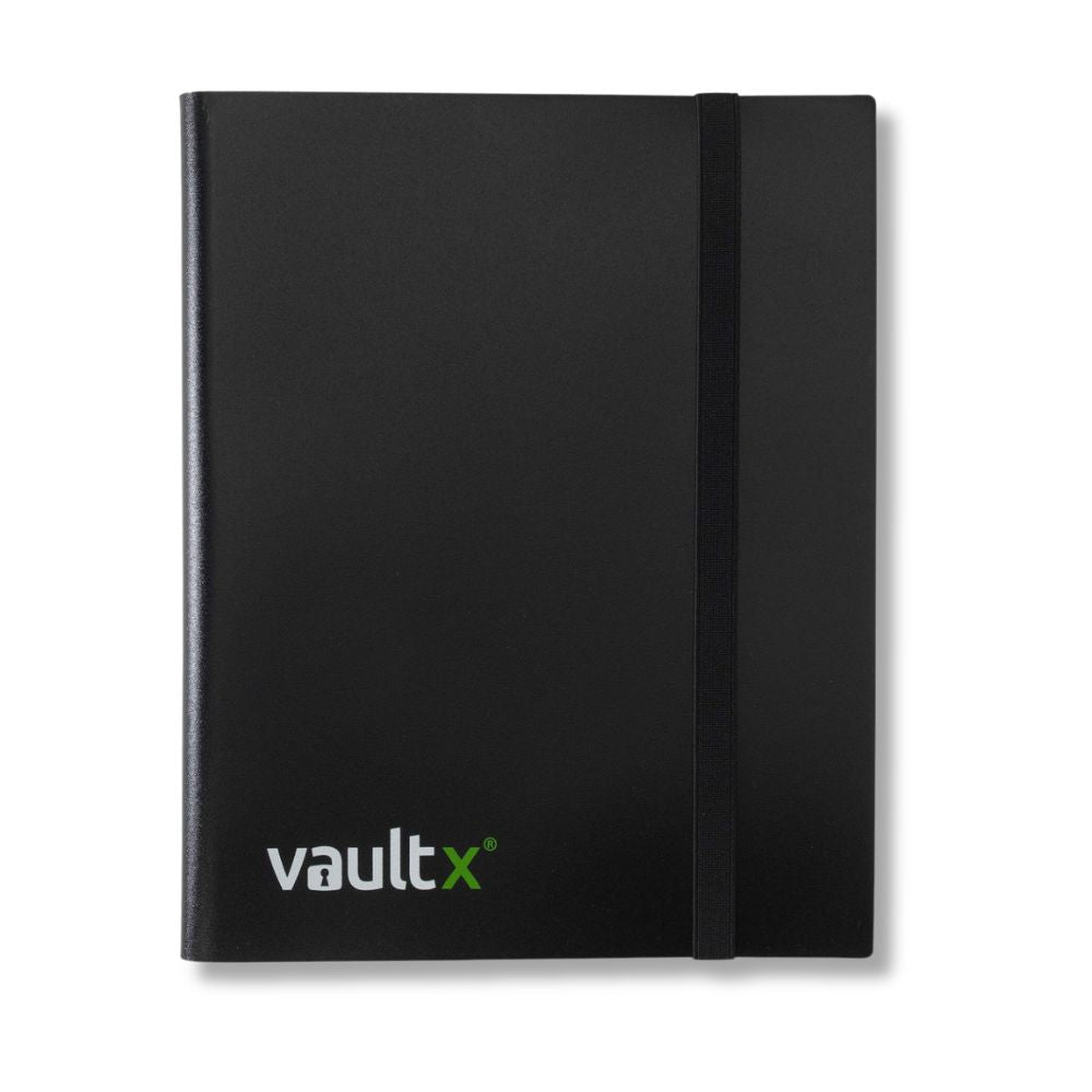 Vault X: 9-Pocket Strap Binder Black