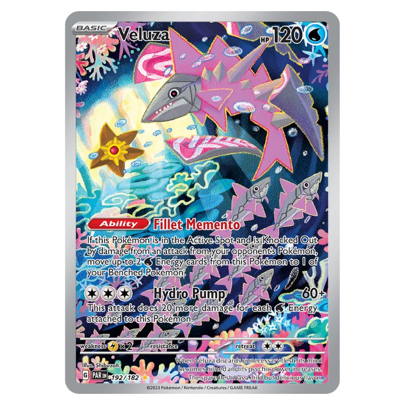 Veluza Illustration Rare - Paradox Rift #192/182 Pokemon kort