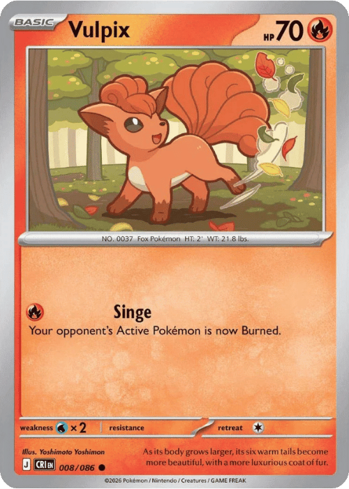 Vulpix 008/086 - Pokémon Chaos Rising