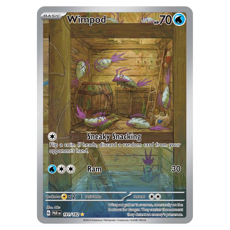 Wimpod Illustration Rare - Paradox Rift 191/182 Pokemon kort