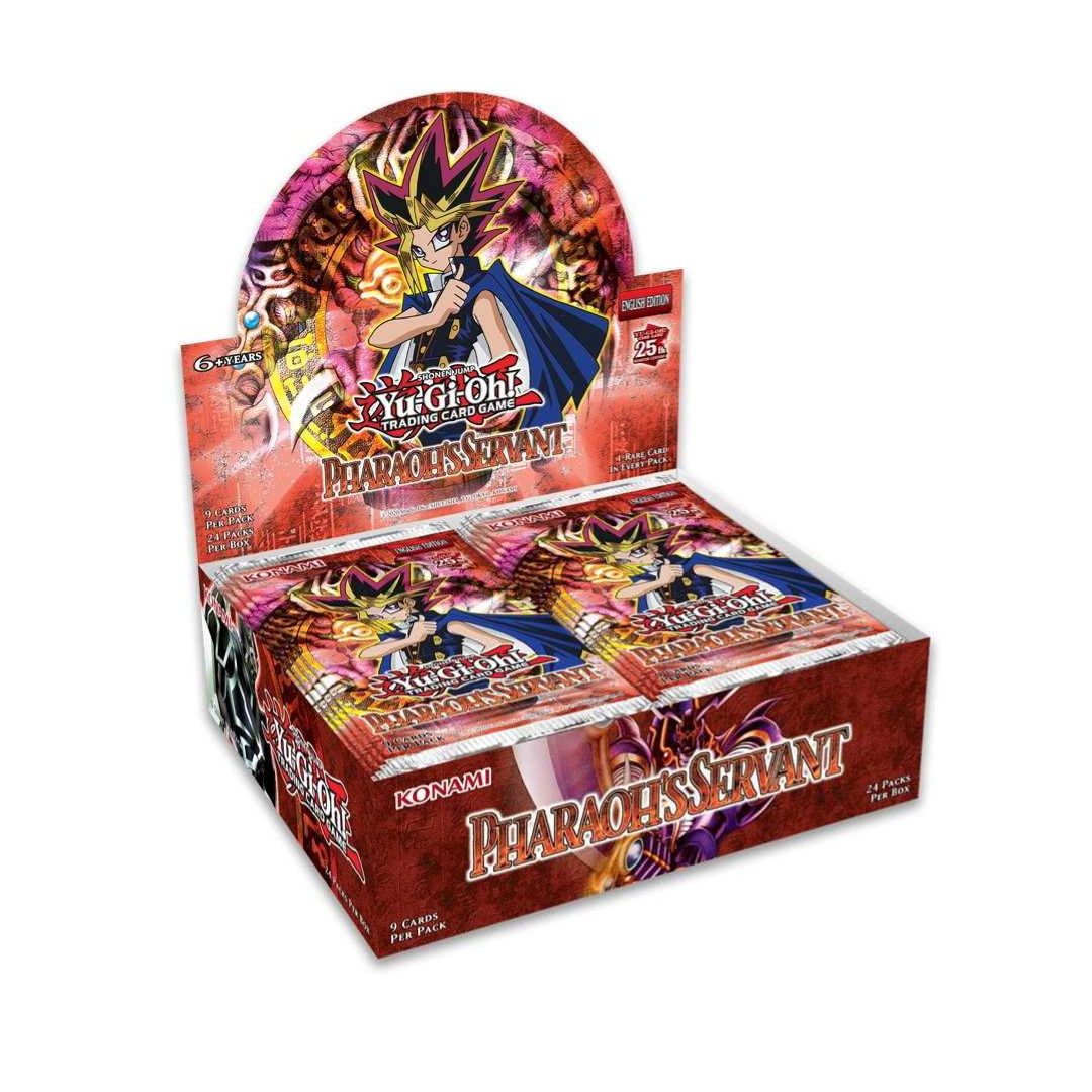 Yu-Gi-Oh! Pharaoh's Servant 25th Anniversary Booster box firar ett kvarts sekel med nyutgåvor av äldre kort