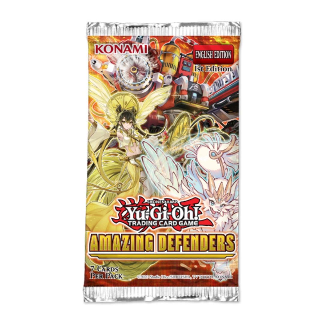 Yu-Gi-Oh! Amazing Defenders Booster pack med häftiga kort