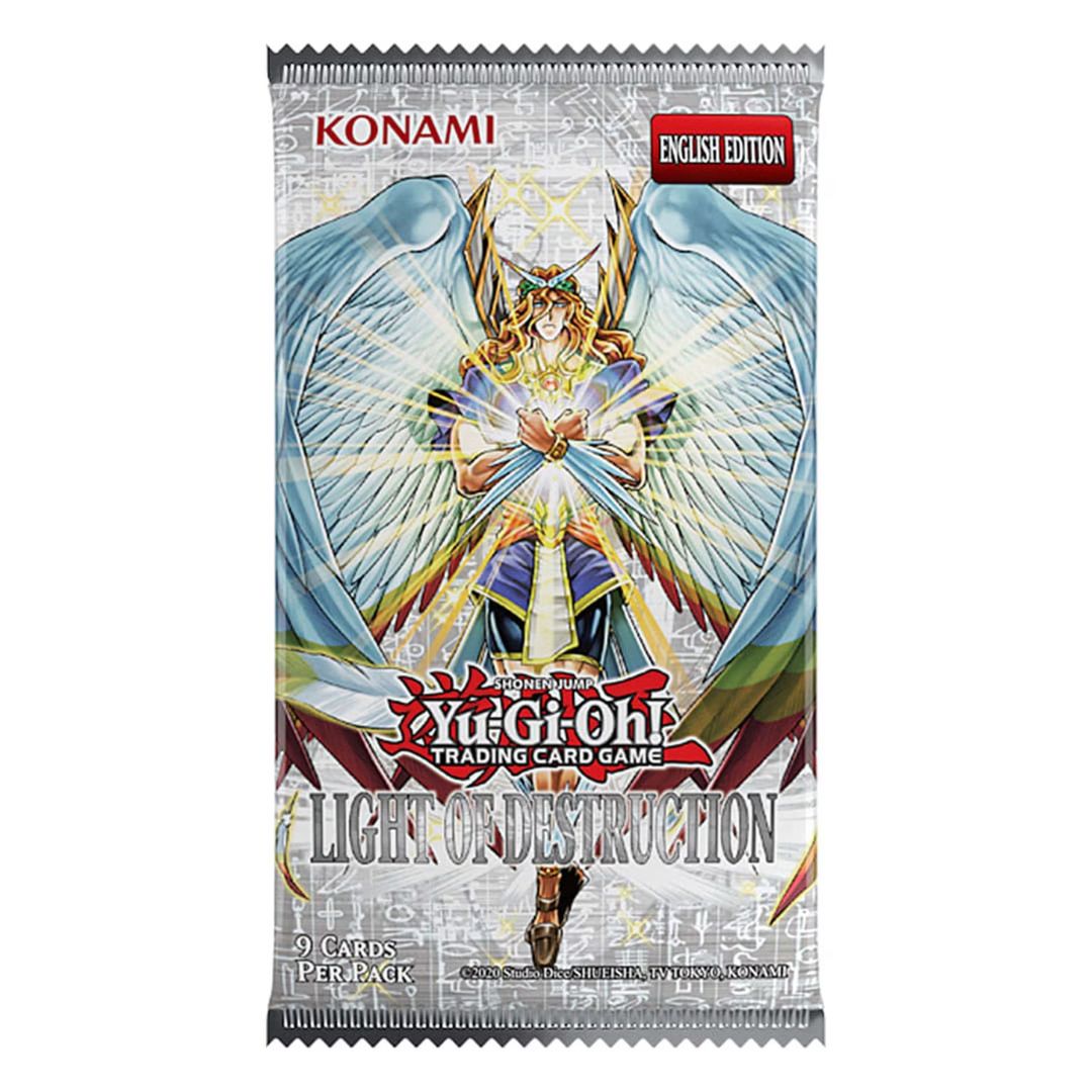 Yu-Gi-Oh! Light of Destruction Booster pack med häftiga kort